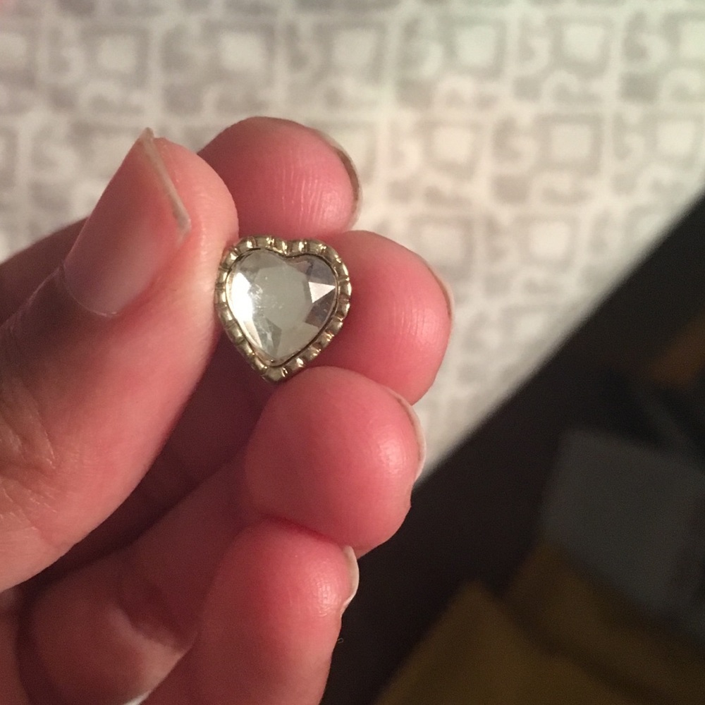 Rhinestone Heart Earrings